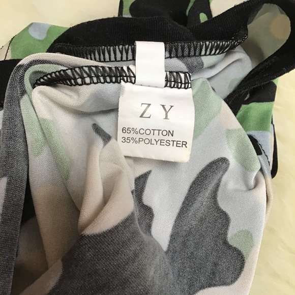 Short Sleeve Camo Army Shirt, size M - Picture 4 of 5